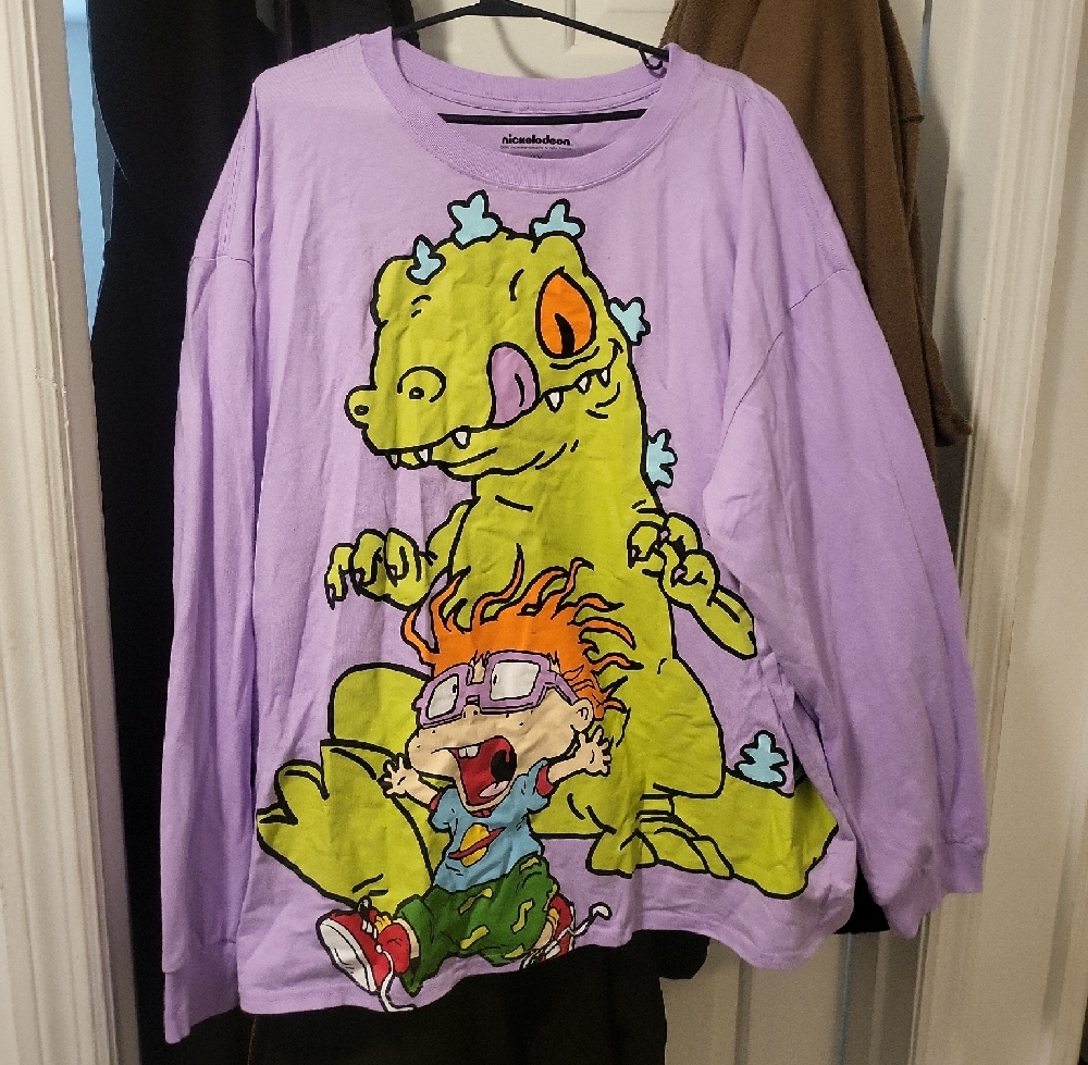 Nickelodeon Womens Purple Graphic T-Shirt